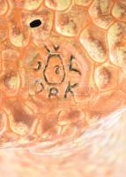 Iparművészeti Gorka váza, kerámia, jelzett, hibátlan, m: 17cm