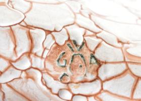 Iparművészeti Gorka váza, kerámia, jelzett, hibátlan, m: 16,5cm