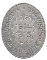 1915. "Hazánk reménye Nagyasszonyunk 1914-1915 / Patrona Hungariae" ezüstözött Zn patrióta...