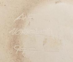 Arnold Wiigs Fabrikker AWF Skandináv Design Falikép: Lány csacsival. Jelzett, hibátlan. 45x15cm