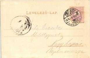 1899 (Vorläufer) Pozsony, Pressburg, Bratislava; Mária Terézia emlékszobor. Kozics Ede kiadása / Mar...