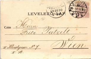 1899 (Vorläufer) Budapest VIII. Népszínház. litho (fa)