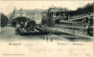 1899 (Vorläufer) Budapest I. Várbazár. Schmidt Edgar (szakadás / tear)