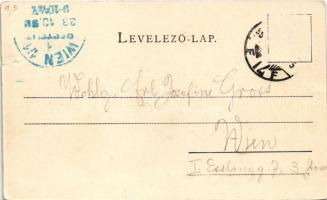 1899 (Vorläufer) Budapest I. Várbazár. Schmidt Edgar (szakadás / tear)