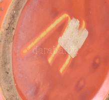 Tófej padlóváza. Mázas kerámia jelzett, hibátlan 58 cm