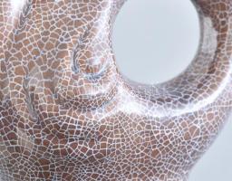 Kerámia kakas. Mázas kerámia, Jelzett, hibátlan 21 cm