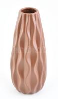 Jelzés nélkül, dizájnos kerámia váza, kis lepattanással, m: 24,5 cm