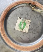 Bodrogkeresztúri pipacsos kerámia tál. Kézzel festett, jelzett, hibátlan 29 cm