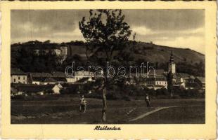 Alsólendva, Alsó-Lendva, Dolnja Lendava; látkép, vár, templom. Balkányi Elek kiadása / general view, castle, church