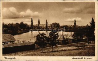 1939 Veresegyház, Strandfürdő és penzió (ázott sarok / wet corner)