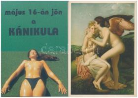 22 db főleg MODERN képeslap nőkről, erotikus is / 22 mostly modern postcards of women with some erotic