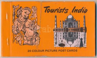 Tourists India - 20 db modern indiai képeslap füzetben / 20 modern postcards in booklet