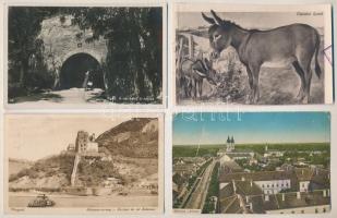 11 db RÉGI magyar város képeslap vegyes minőségben / 11 pre-1945 Hungarian town-view postcards in mixed quality