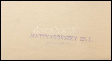 Mattyasovszky-Zsolnay László (1885-1935): Álló női akt. Ceruza, papír. Hagyatéki pecséttel. 34x21 cm