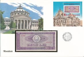 Románia 1966. 10L felbélyegzett borítékban, bélyegzéssel T:I Romania 1966. 10 Lei in envelope with stamp and cancellation C:UNC