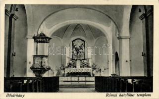 Bősárkány templom belső