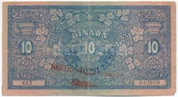 Jugoszlávia / Szerb-Horvát-Szlovén Királyság 1919. 10D "40 Kruna" felülbélyegzéssel T:III
...