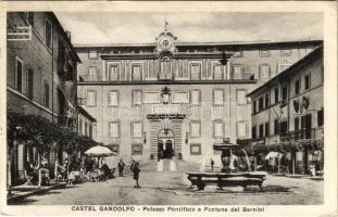 1937 Castel Gandolfo, Palazzo Pontificio e Fontana del Bernini / Pontifical Palace, fountain (EK)