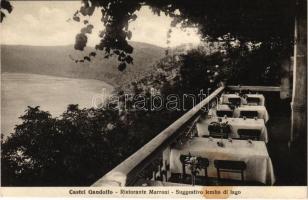 Castel Gandolfo, Ristorante Marroni, Suggestivo lembo di lago / restaurant, terrace (fl)