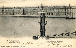 1903 Saint Petersburg, St. Petersbourg, Leningrad, Petrograd; La Néva et le Palais d&#039;Hiver / Neva riverside, Winter Palace