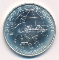 1993. 500Ft Ag Integráció az EU-ba-ECU kapszulában, tanúsítvánnyal T:BU kis patina Adamo EME34