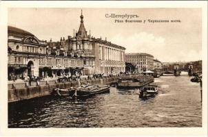 Saint Petersburg, St. Petersbourg, Leningrad, Petrograd; Le Canal Fontanka / canal, bridge