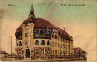1913 Budapest XIX. Kispest, M. kir. állami rendőrség. Thienschmiedt E. kiadása (fl)
