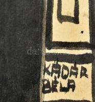 Kádár Béla jelzéssel: Alak. Akvarell, papír, üvegezett fakeretben, 26×18 cm