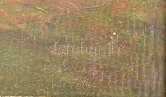 Edvi Illés Aladárné, Karády Etel (1877-1963): Edvi Illés Aladár fest. Olaj, karton, jelezve jobbra l...