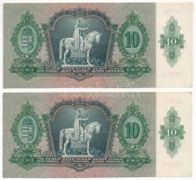 1936. 10P (2x) sorszámkövetők "B 774 079246 - B 774 079247" T:I- sarokhajlás
Adamo P9