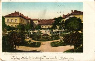 1901 Kolozsvár, Cluj; M. kir. állami tanítónő képezde kerti része / garden of the teachers training institute (EB)