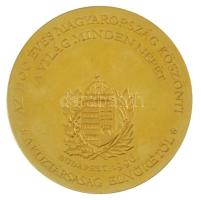 Bozó Gyula (1913-2004) 1996. "Honfoglalás" aranyozott Ag emlékérem "Az 1100 éves Magy...