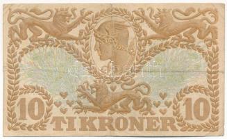 Dánia 1942. 10K "R - Svendsen, Hellerung" T:III,III- Denmark 1942. 10 Kroner "R - Sve...