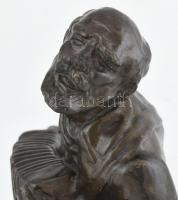 Olvashatatlan jelzéssel: Harmonikás. Mázas kerámia, korának megfelelő állapotban, m: 26,5 cm