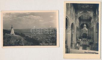 Pécs - 4 db régi képeslap