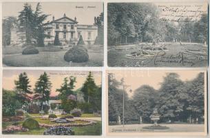 Sopron, Erzsébet park - 6 db régi képeslap