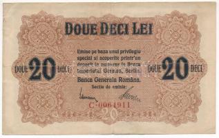 Románia / Német megszállás DN (1917) 20L C 0064911 T:III Romania / German Occupation ND (1917) 20 Lei C 0064911 C:F Krause P#M6