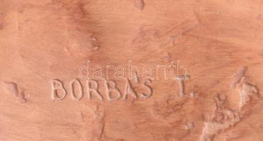 Borbás Tibor (1942- ): Bartók Béla büsztje. Terrakotta, jelzett, hibátlan 28 cm