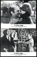 cca 1980 ,,A Kobra napja" című olasz film jelenetei és szereplői, 11 db produkciós filmfotó, ny...