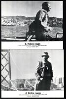 cca 1980 ,,A Kobra napja" című olasz film jelenetei és szereplői, 11 db produkciós filmfotó, ny...