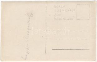 1918 Borsabánya, Baia Borsa, Baile Borsa (Máramaros); bánya előkelő urakkal és magas rangú katonatis...