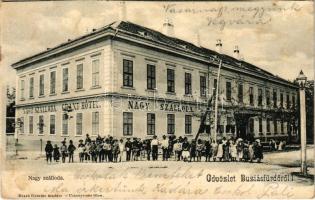 1903 Buziásfürdő, Baile Buzias; Nagy szálloda. Nosek Gusztáv kiadása / Grand Hotel (fl)