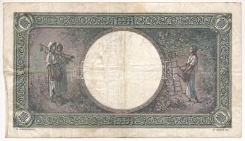 Románia 1938. 1000L T:III- fo.
Romania 1938. 1000 Lei C:VG spotted
Krause P#46