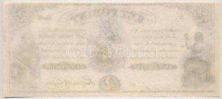 1852. 2Ft "Kossuth bankó" kitöltetlen "H",T:I Hungary 1852. 2 Forint "H&quo...