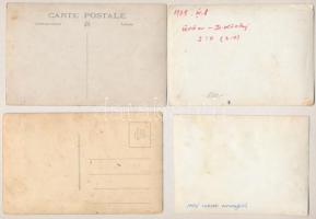 8 db régi és modern fotó és képeslap magyar focicsapatokkal, futball / 8 pre-1945 and modern photos ...