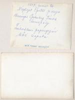 8 db régi és modern fotó és képeslap magyar focicsapatokkal, futball / 8 pre-1945 and modern photos ...