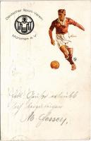 1924 Deutscher Sport-Verein München e. V. / German football club, football player. artist signed (EK)