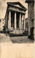 Pola, Pula; Tempel des Augustus / Augustus temploma / Temple of Augustus