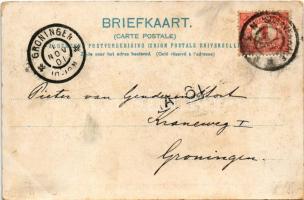 1901 Transvaal. Postwagen bespannen met zebras en muildieren / Transvaal (South Africa), Mail wagon ...