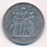 Franciaország 1965. 10Fr Ag "Herkules csoport" T:1-,2 patina, ph. France 1965. 10 Francs Ag "Hercules group" C:AU,XF patina, edge error Krause KM#932